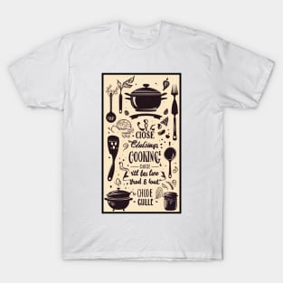 Cooking with Love and Life is Kitchen T-Shirt